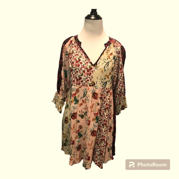 UMGEE Floral Boho Dress Oversized - Size Small - Picture 3 of 9